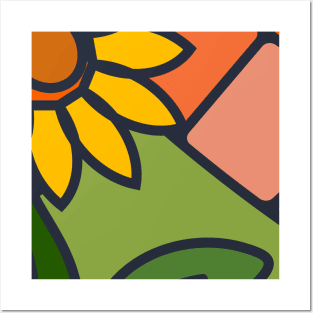 Sun flower Posters and Art